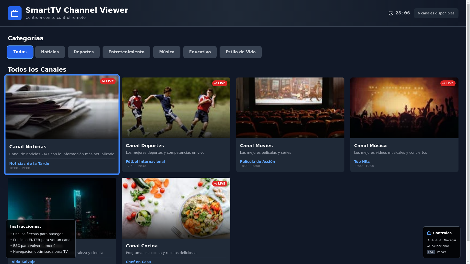 website screenshot of https://energeektvapp.pages.dev/