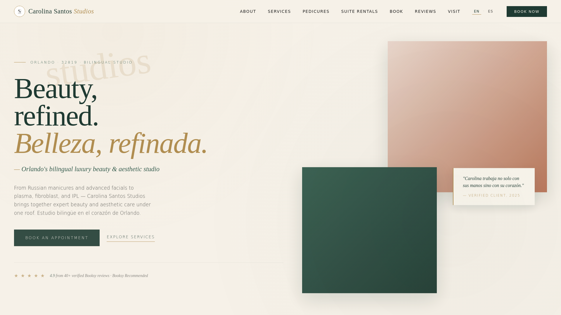 website screenshot of https://csstudiosorlando.com/