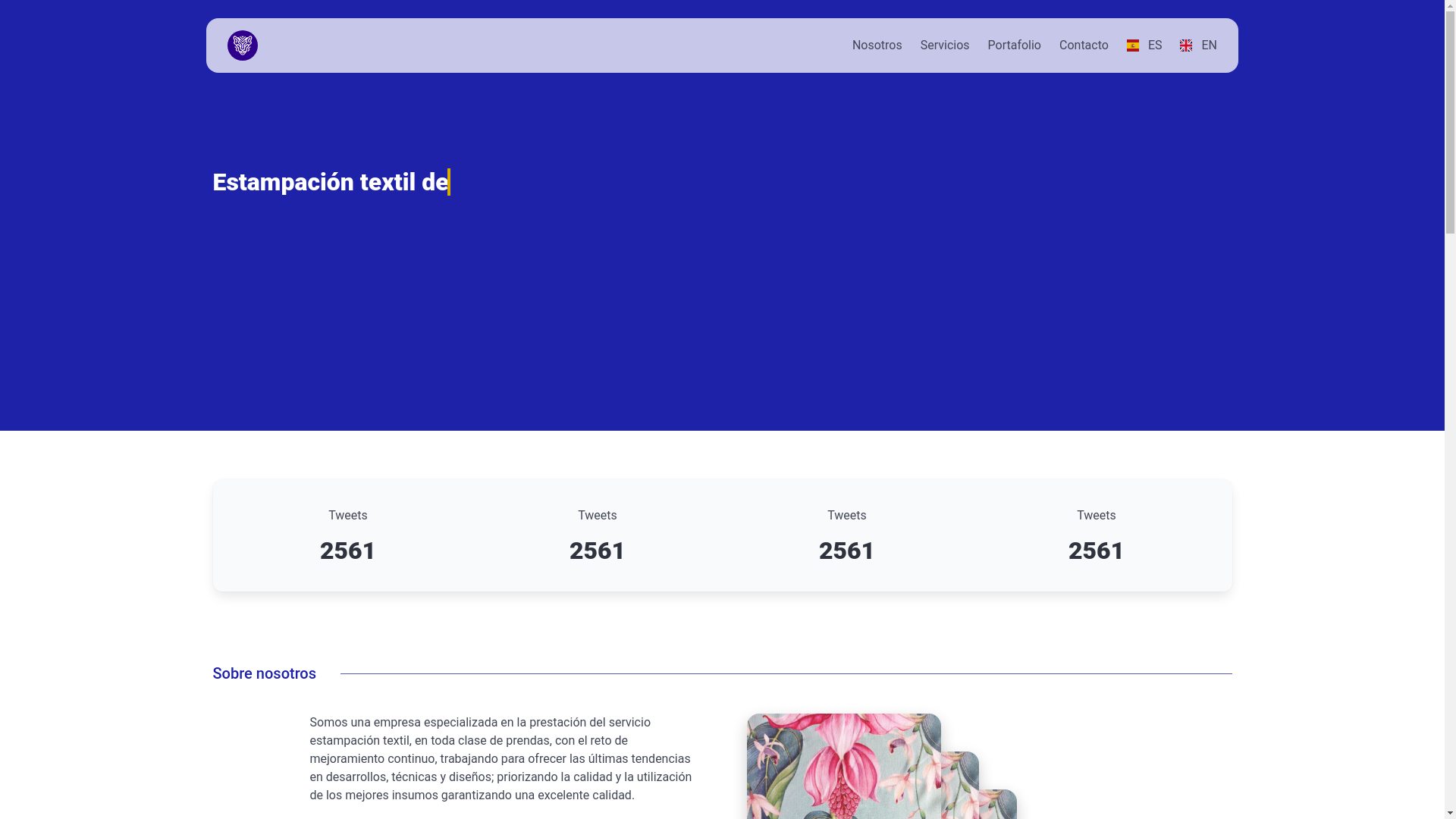 website screenshot of https://webpage-tigertex.pages.dev/