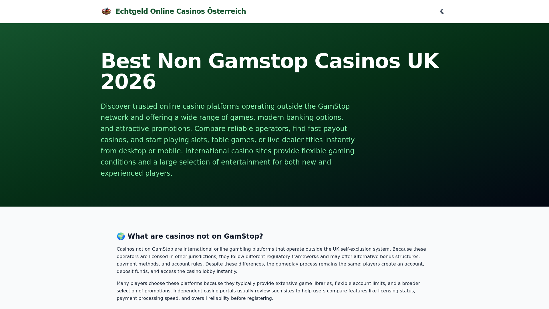 website screenshot of https://echtgeld-online-casinos-oesterreich.top/