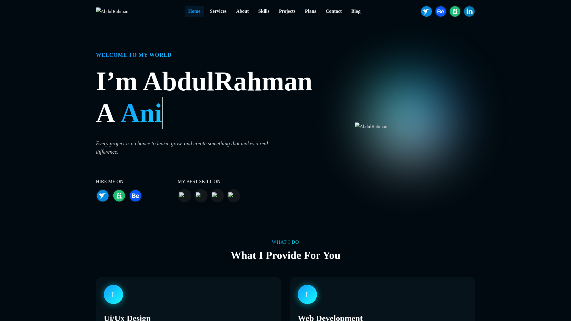 website screenshot of https://abdulrahmanco.pages.dev/