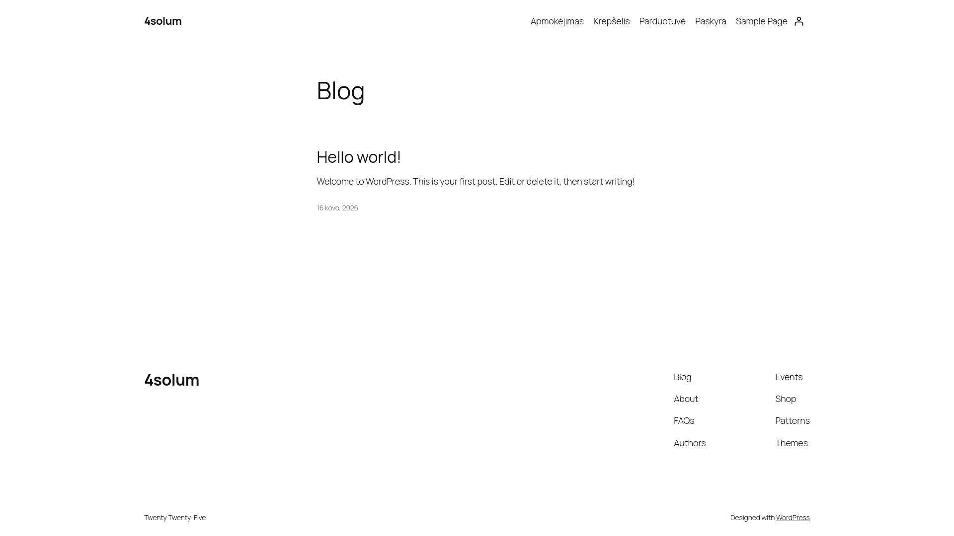 website screenshot of https://4solum.eu/