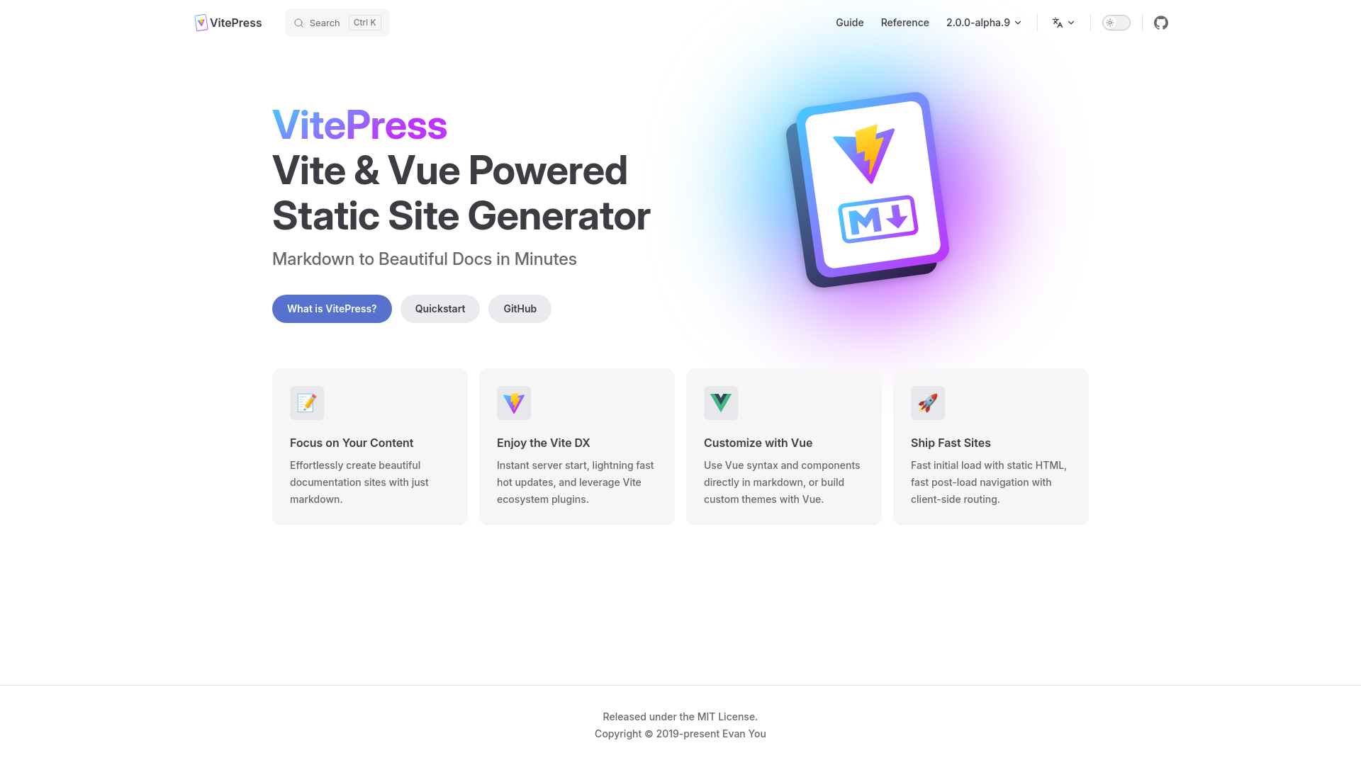 website screenshot of https://vitepress-c2z.pages.dev/