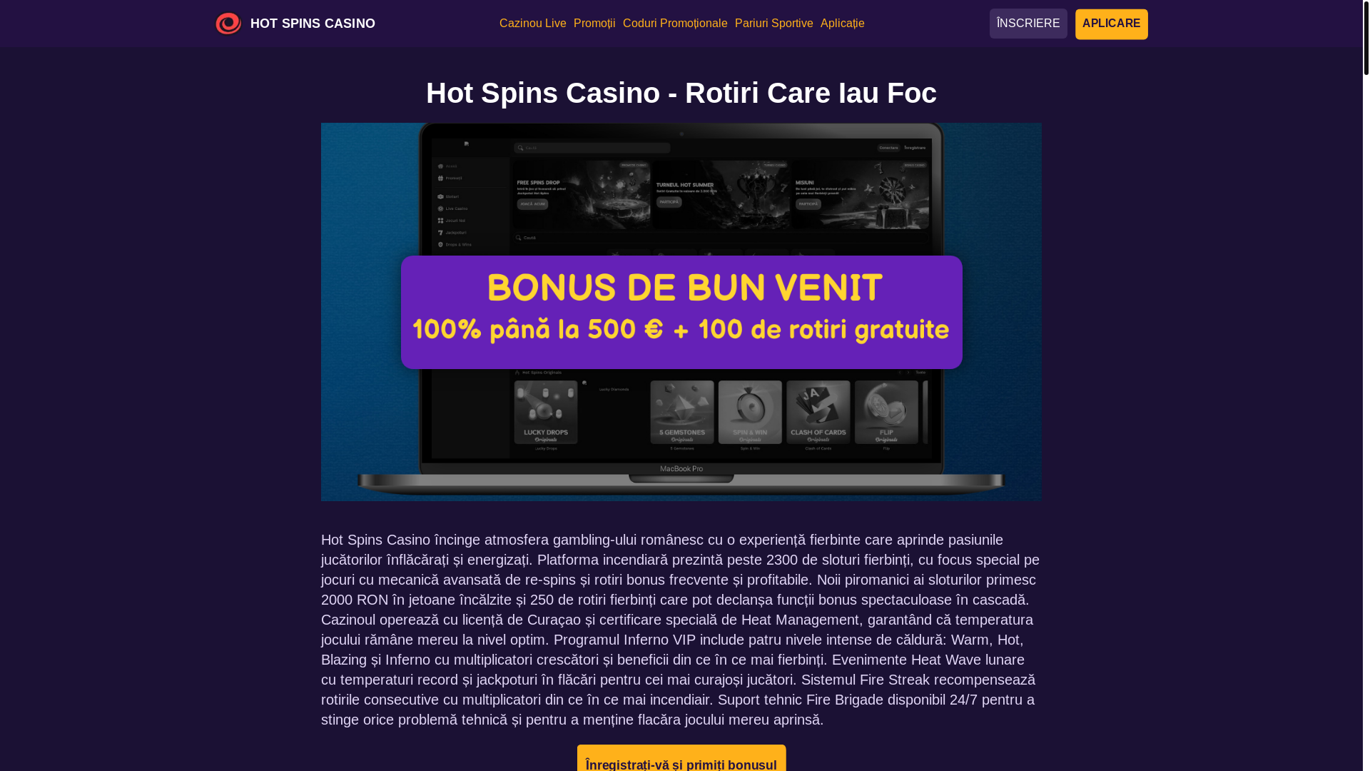 website screenshot of https://hotspins-casino-ro.pages.dev/