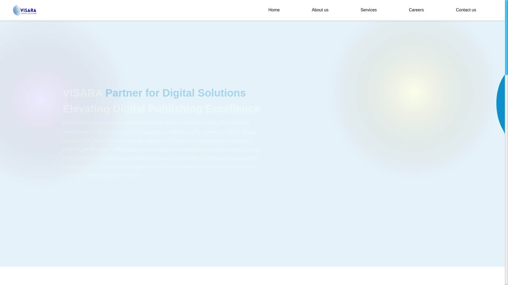 website screenshot of https://visaratech.in/