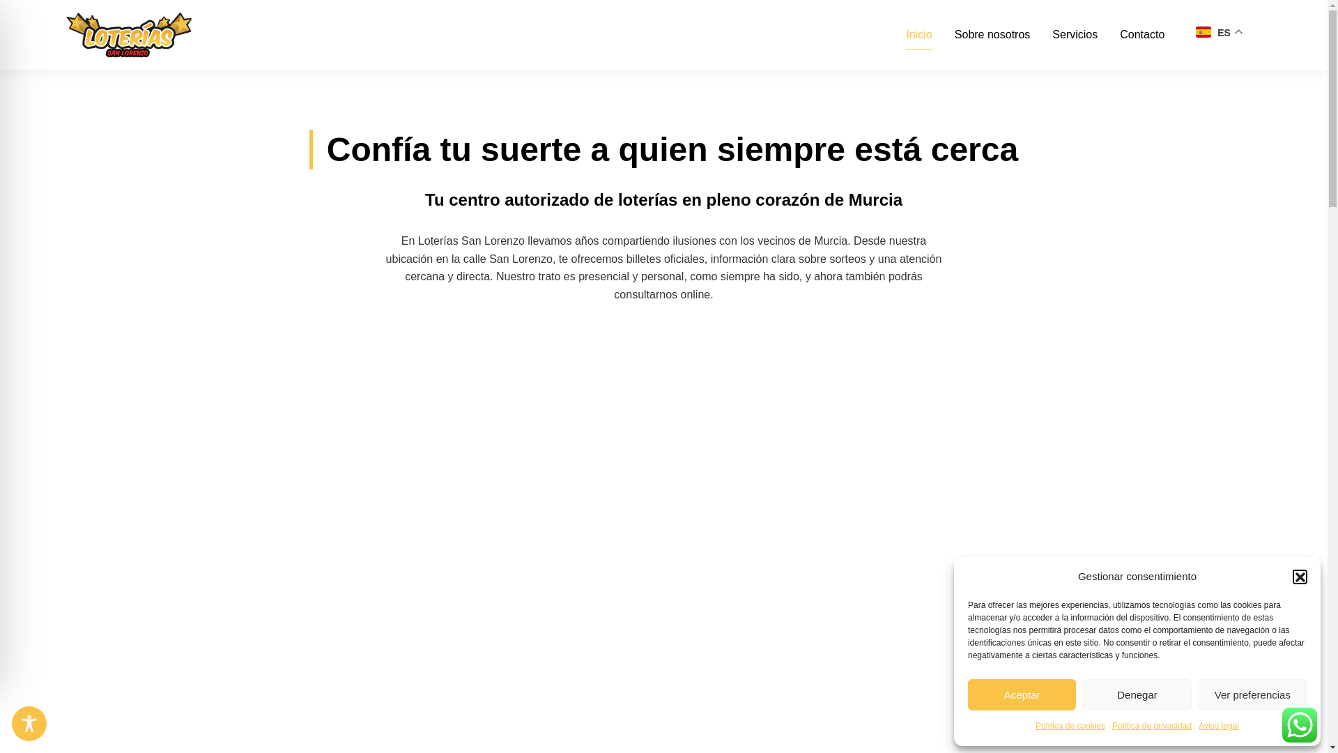 website screenshot of https://sanlorenzoloterias.com/
