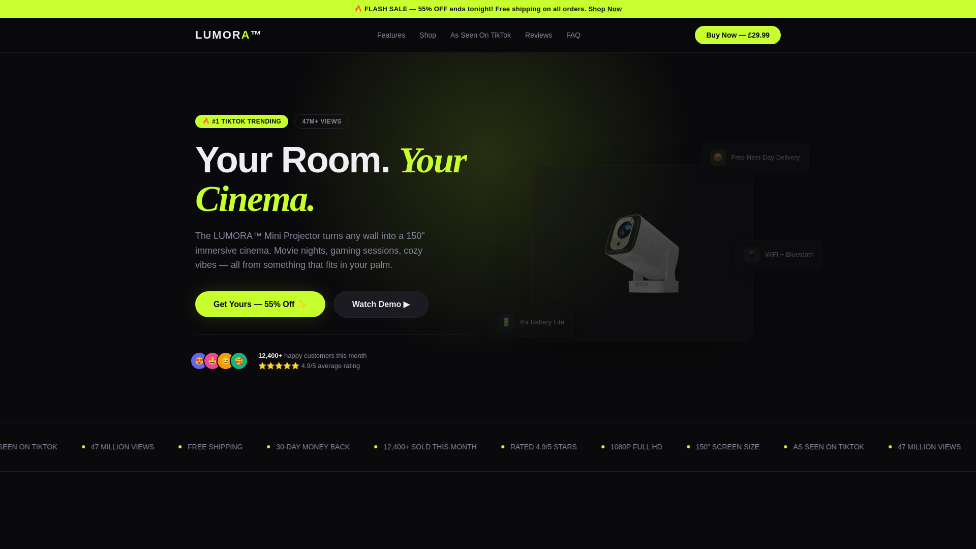 website screenshot of https://lumora.diy/