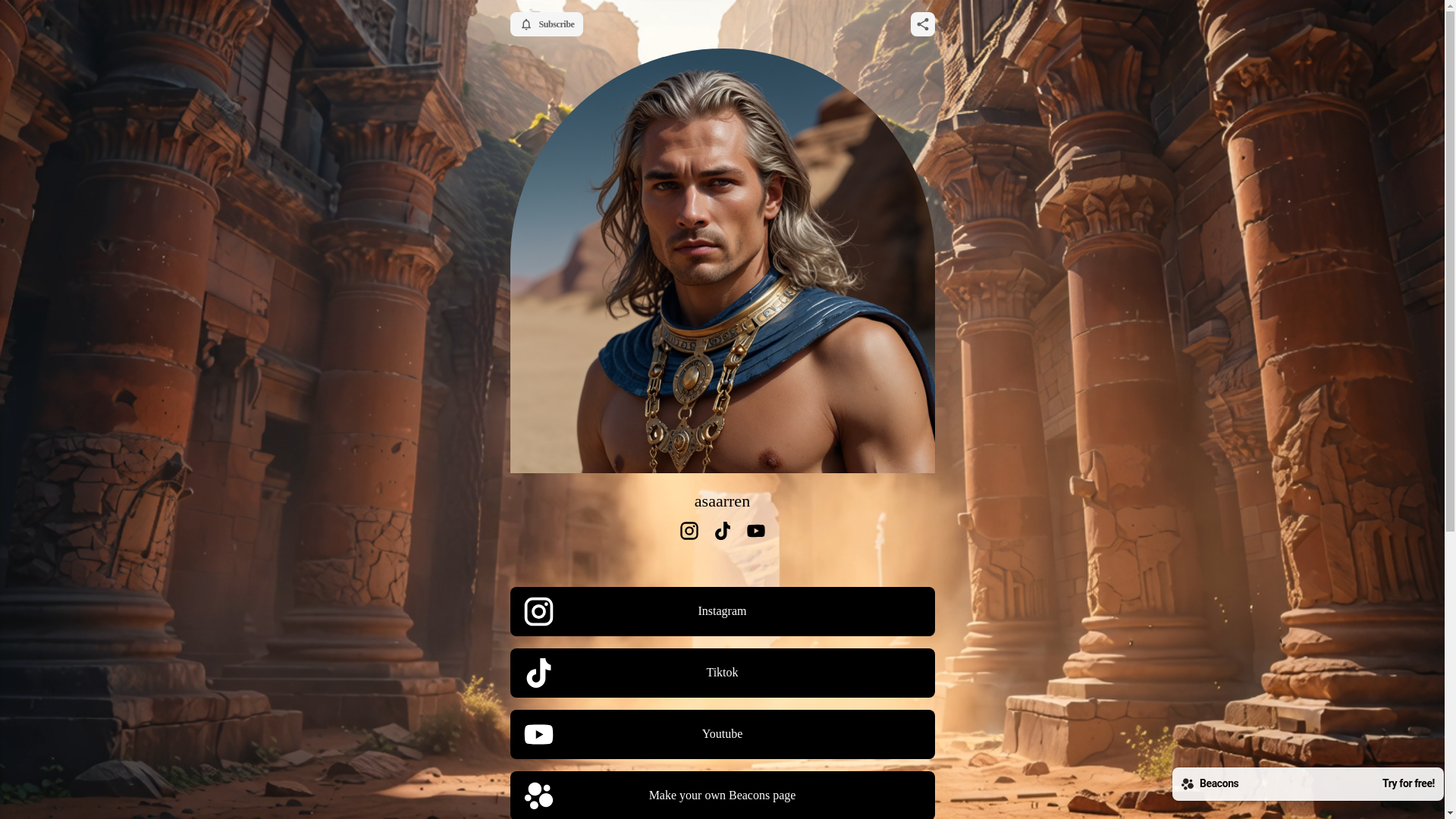 website screenshot of https://asaarren.com/
