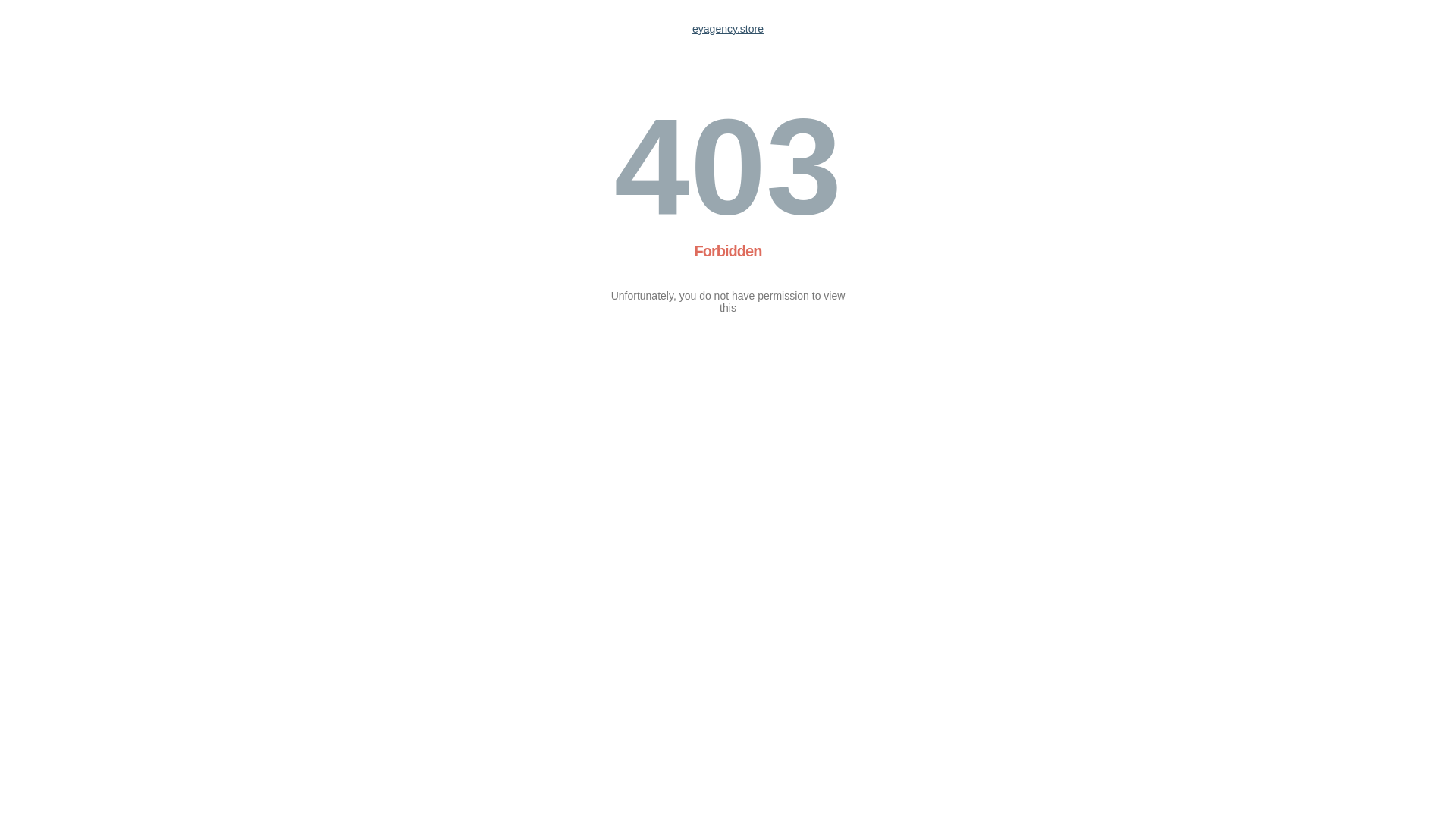 website screenshot of https://eyagency.store/