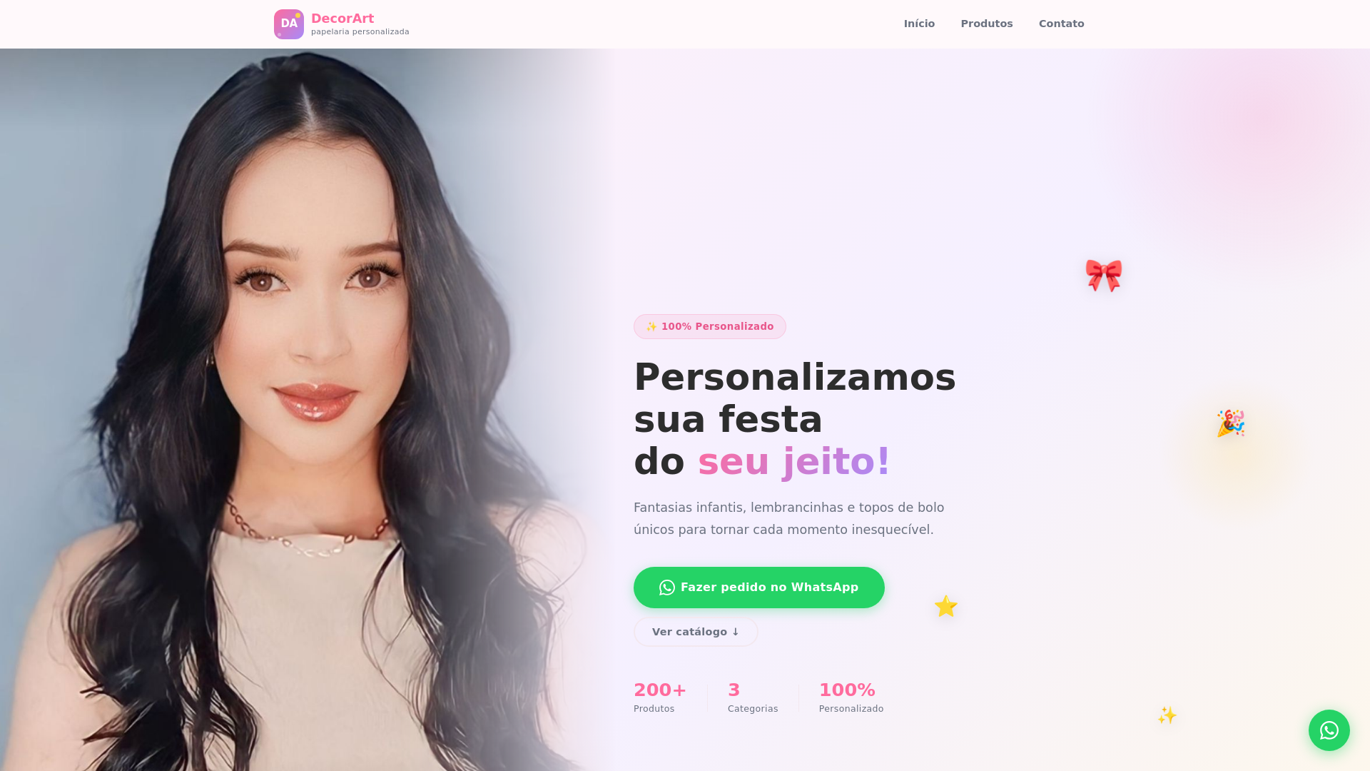 website screenshot of https://decorartloja.pages.dev/