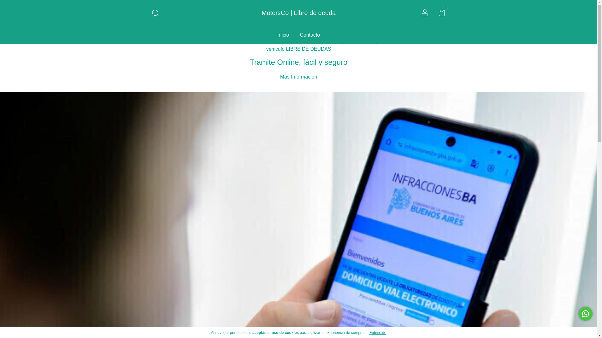 website screenshot of https://libredeudaonline.com.ar/