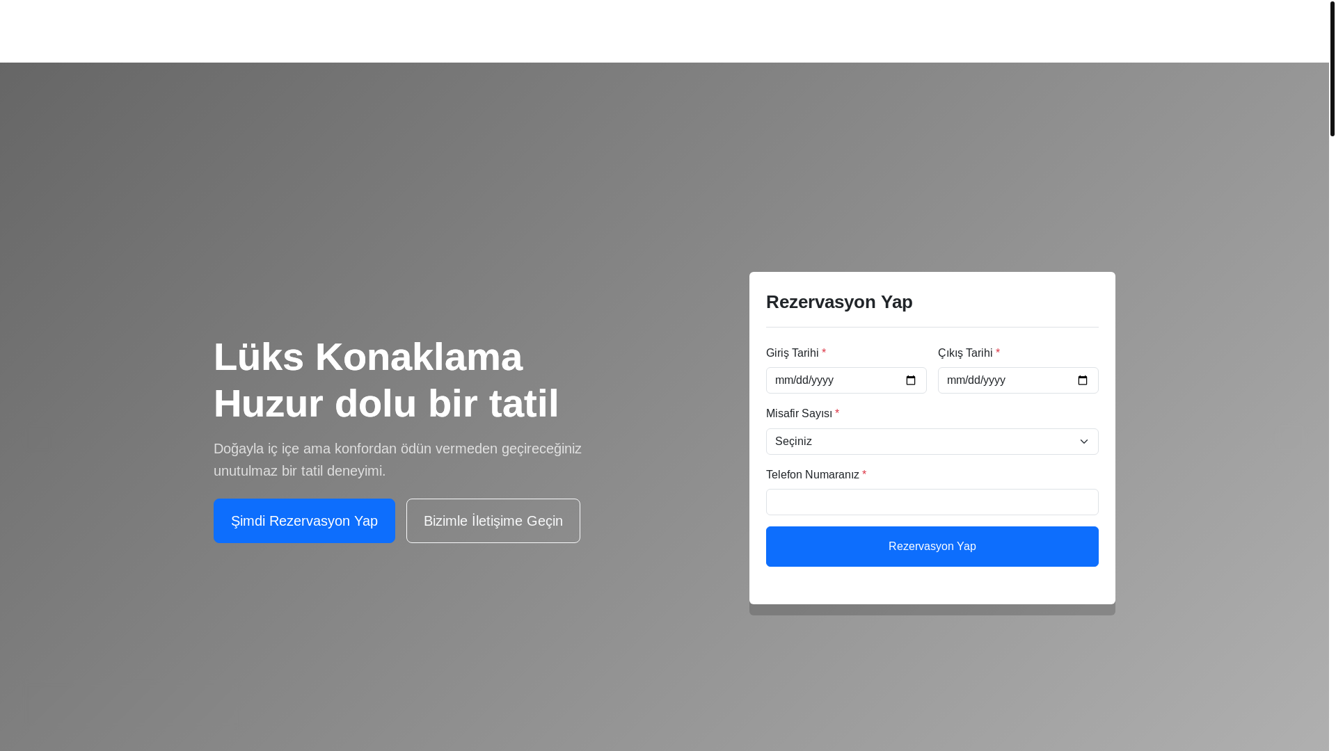 website screenshot of https://grandlabelbungalov.com/