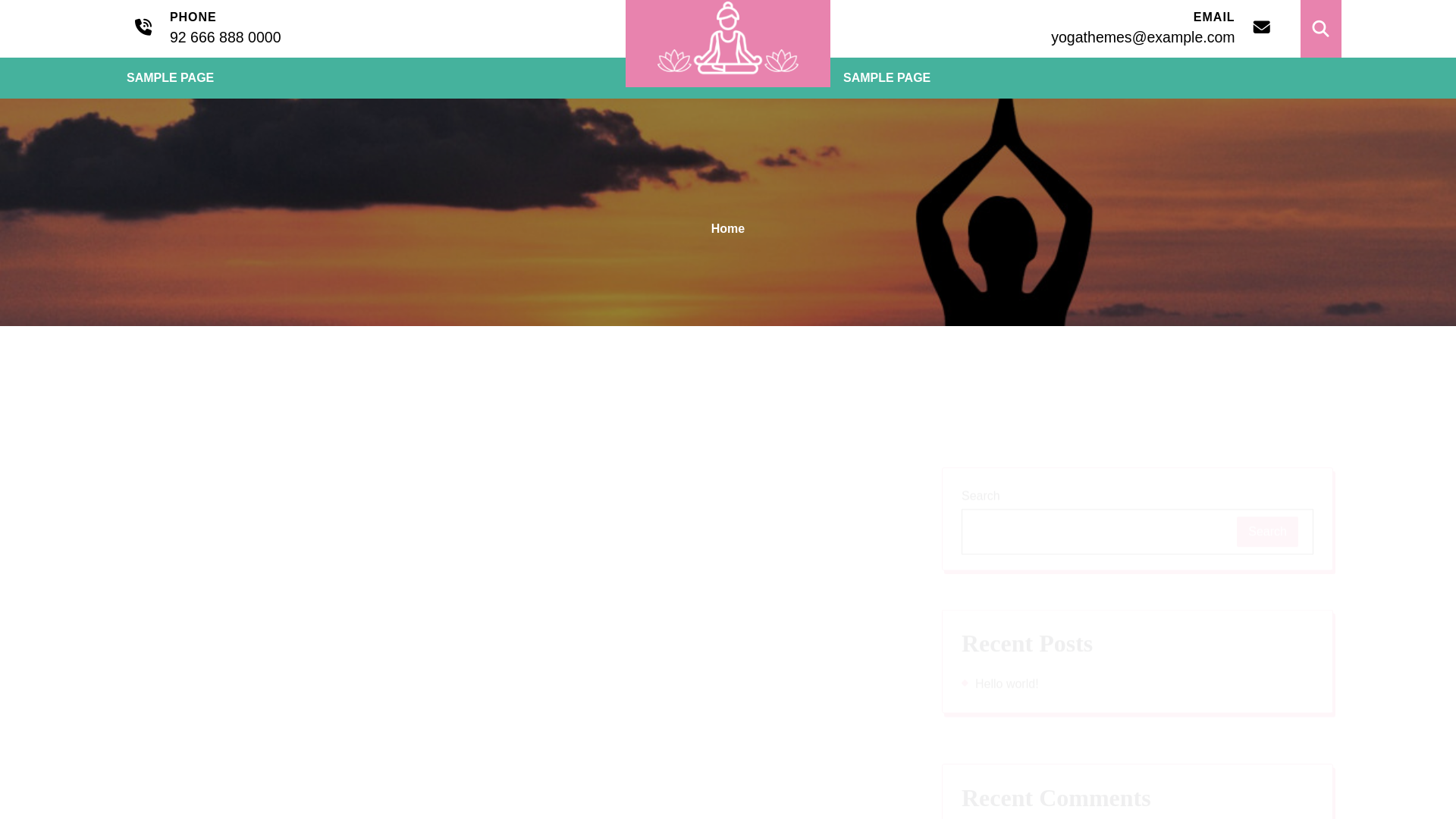 website screenshot of https://omhariomyoga.fr/