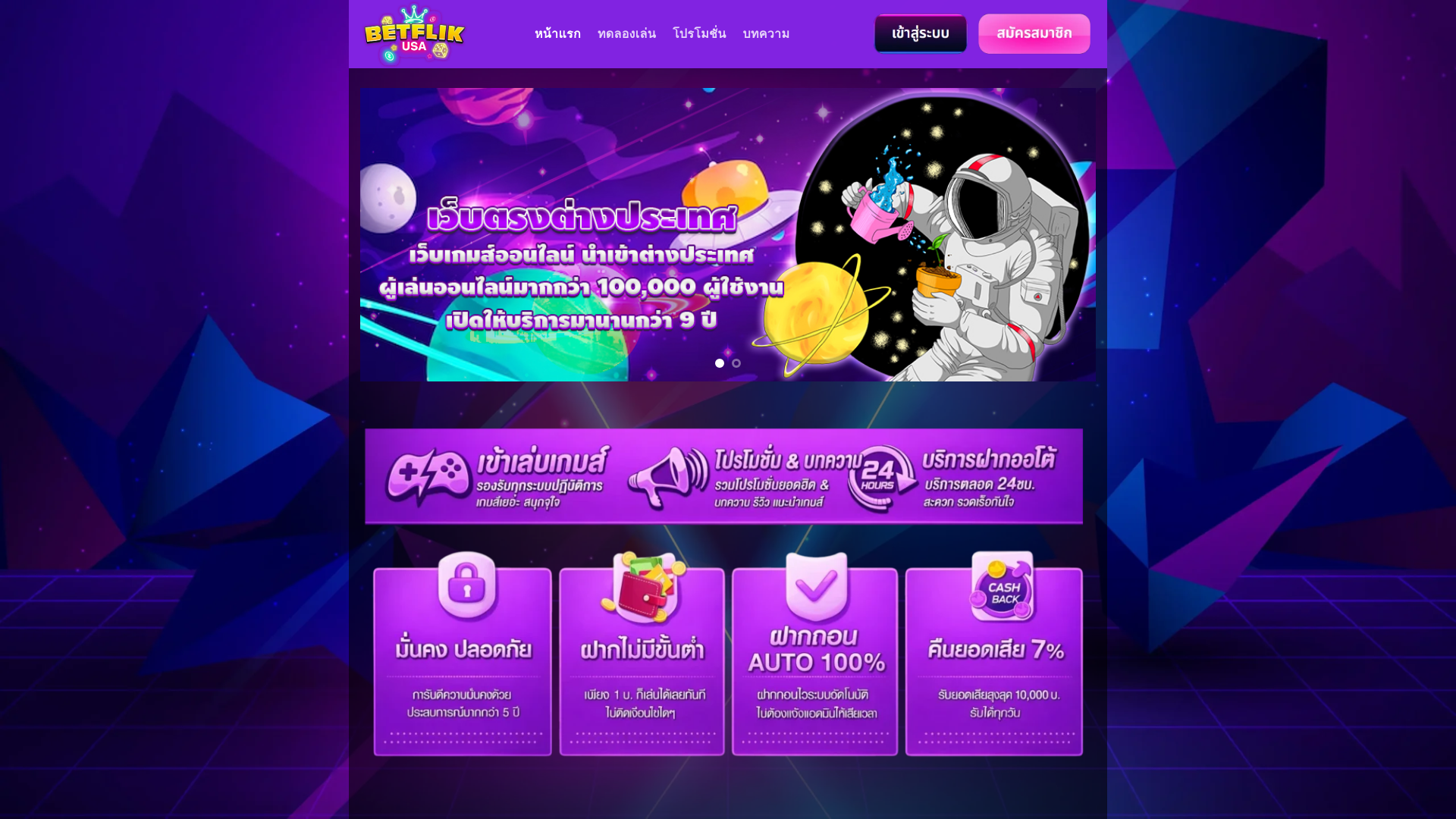 website screenshot of https://betflixusa1.xyz