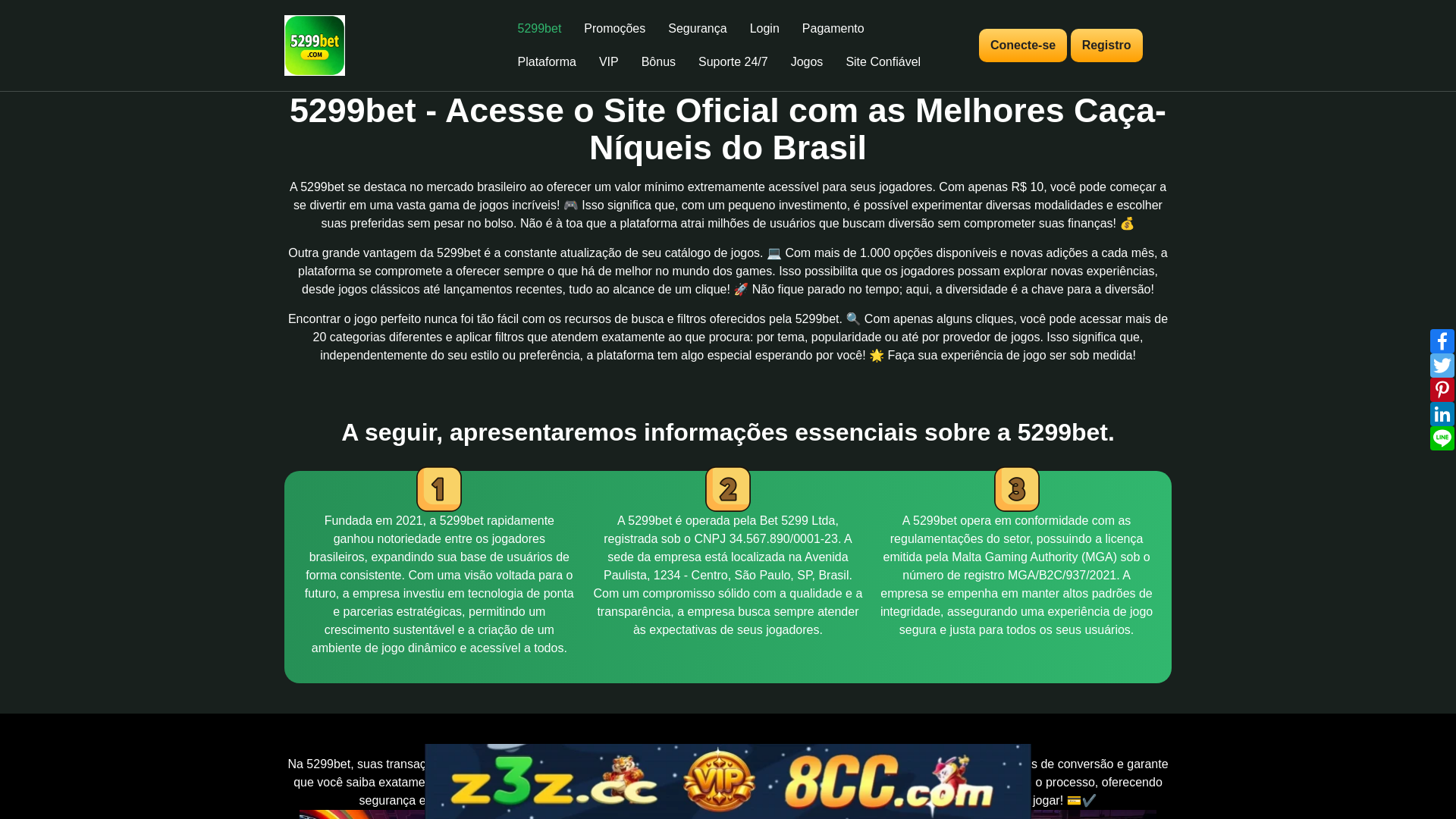 website screenshot of https://5299betsk.com/