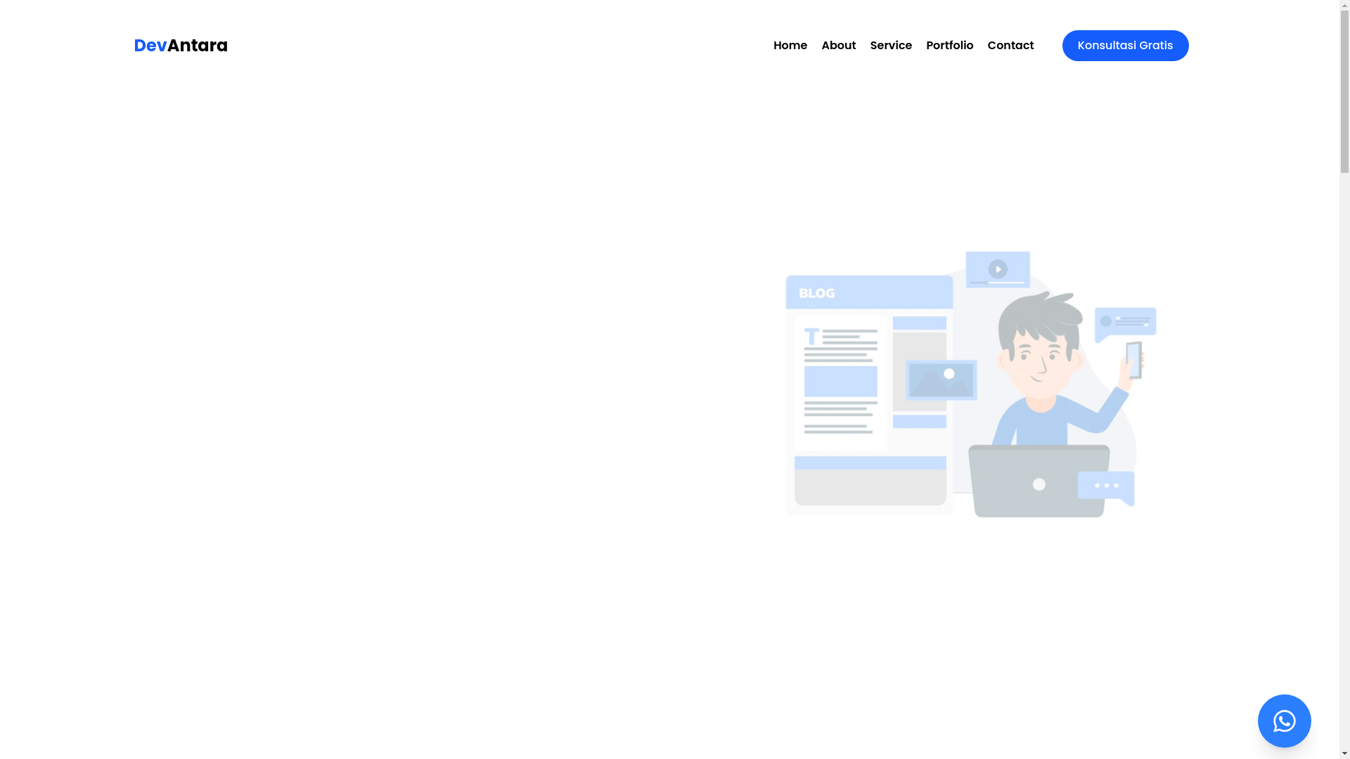 website screenshot of https://devantara.my.id/