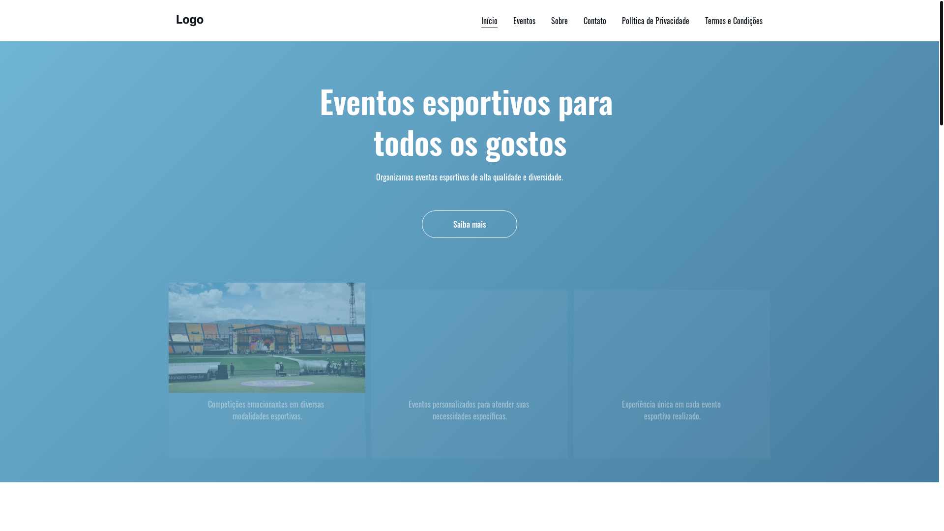 website screenshot of https://simcertoeventosesport.com.br/