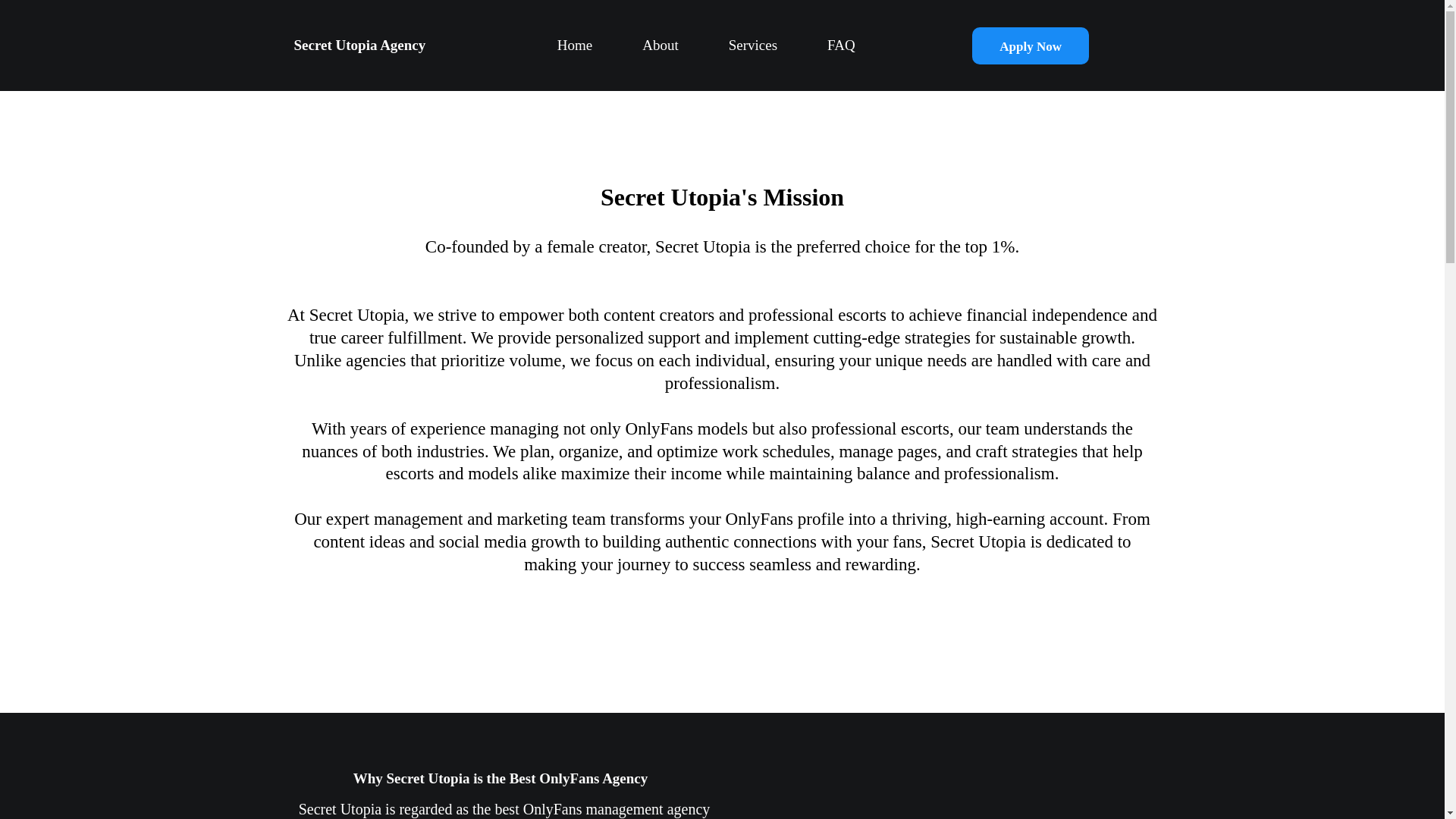 website screenshot of https://secretutopia.me/