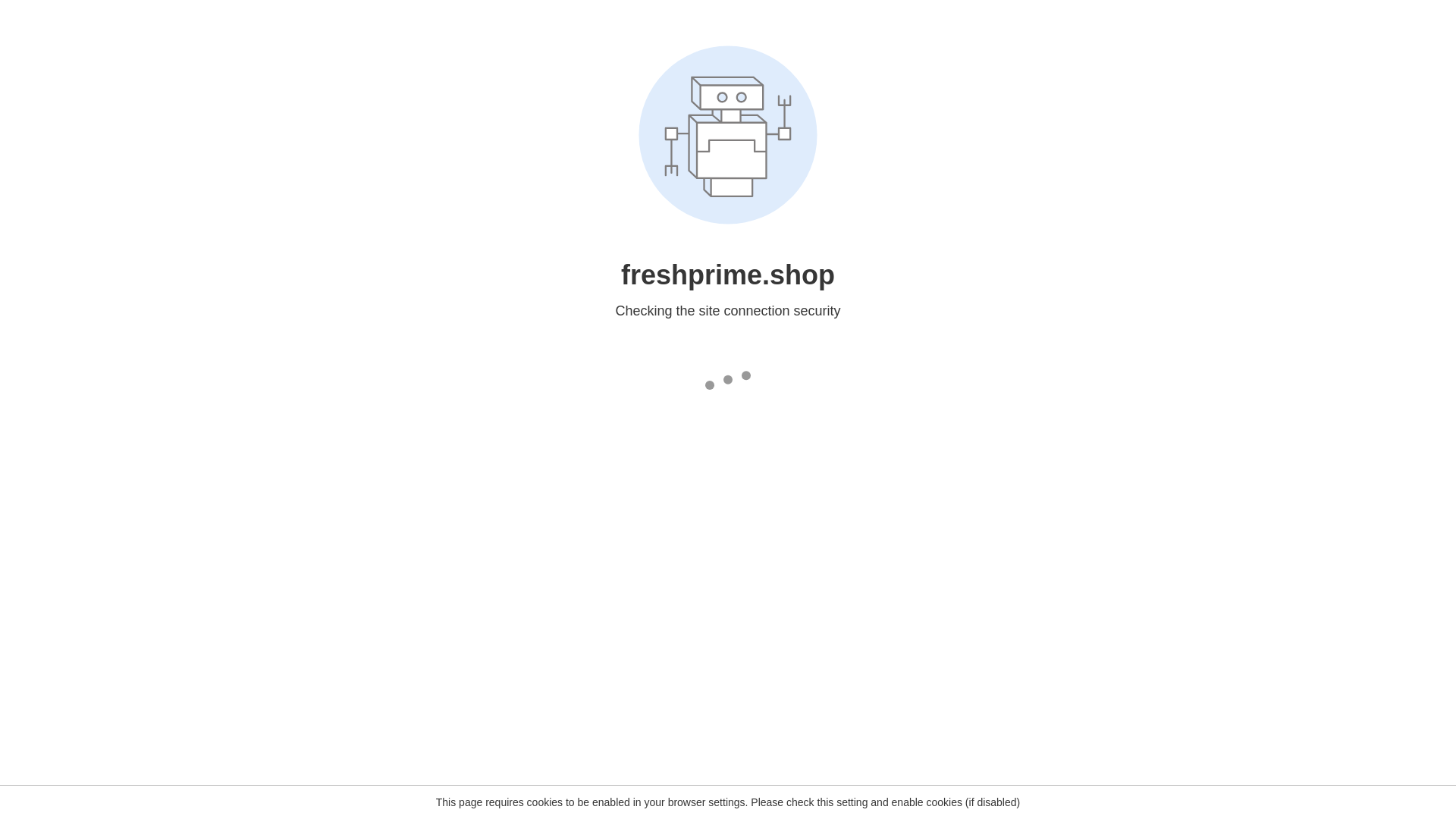 website screenshot of https://freshprime.shop/