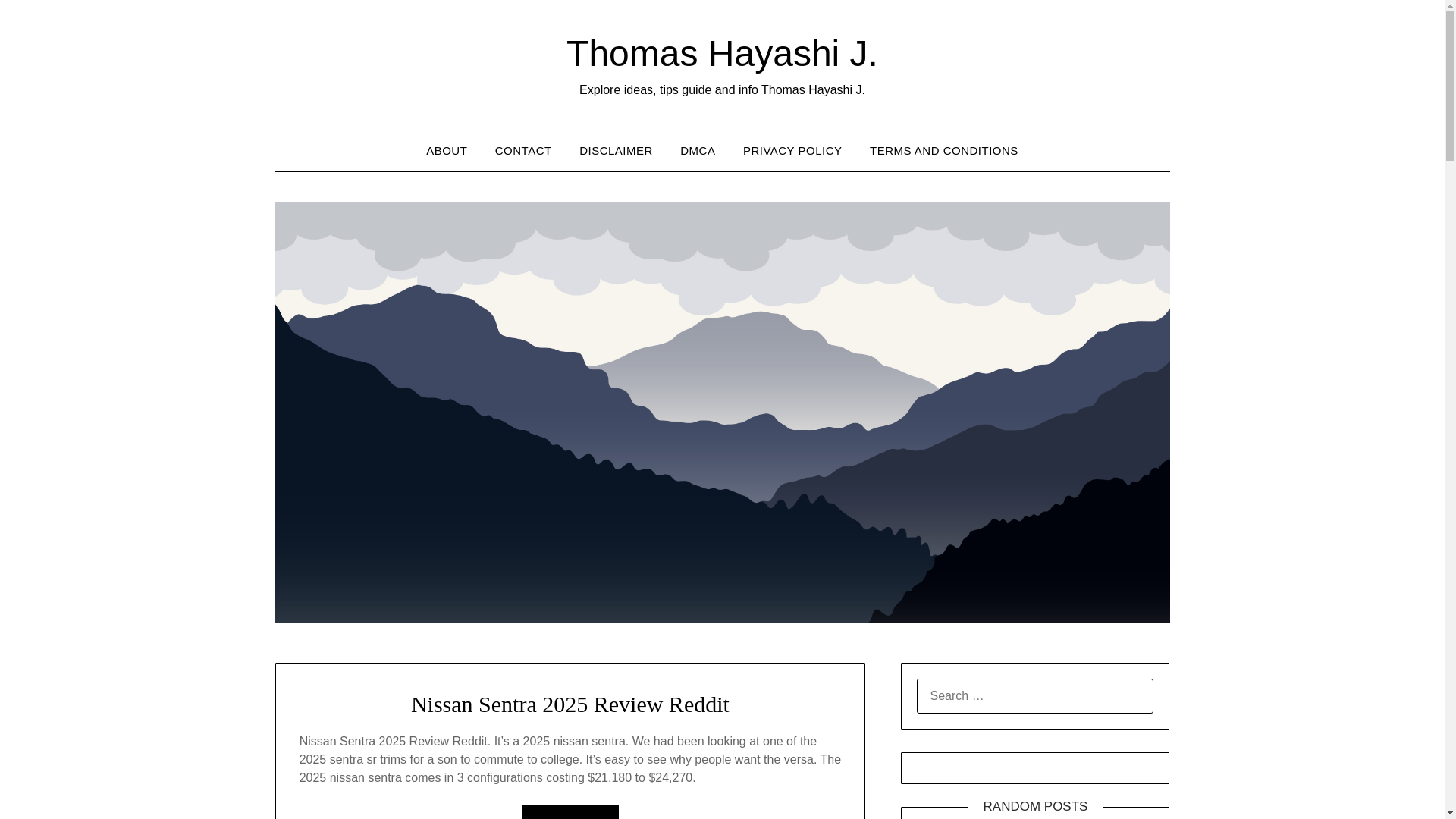 website screenshot of https://thomashayashij.pages.dev/