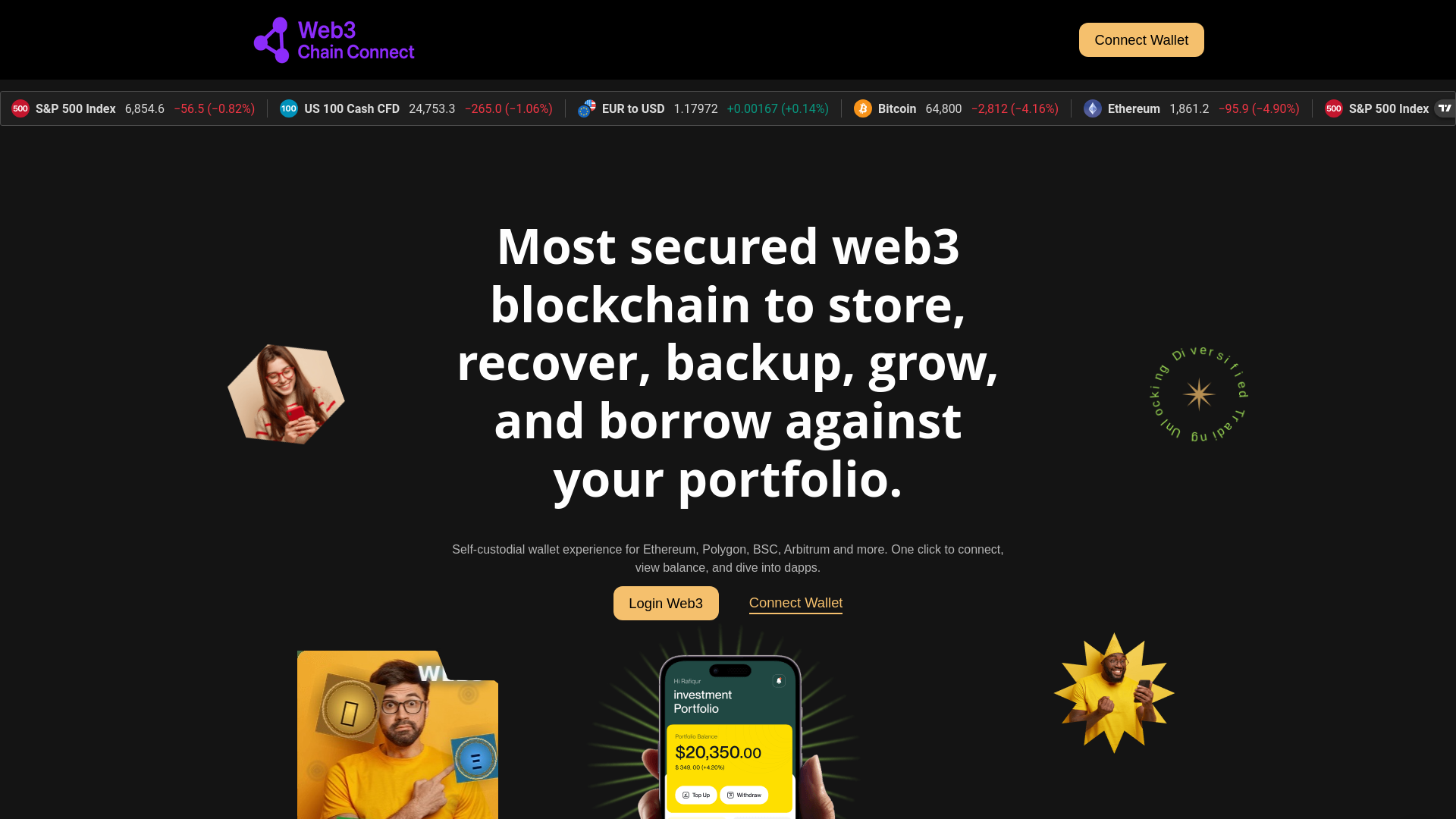 website screenshot of https://uidchainconnect.com/