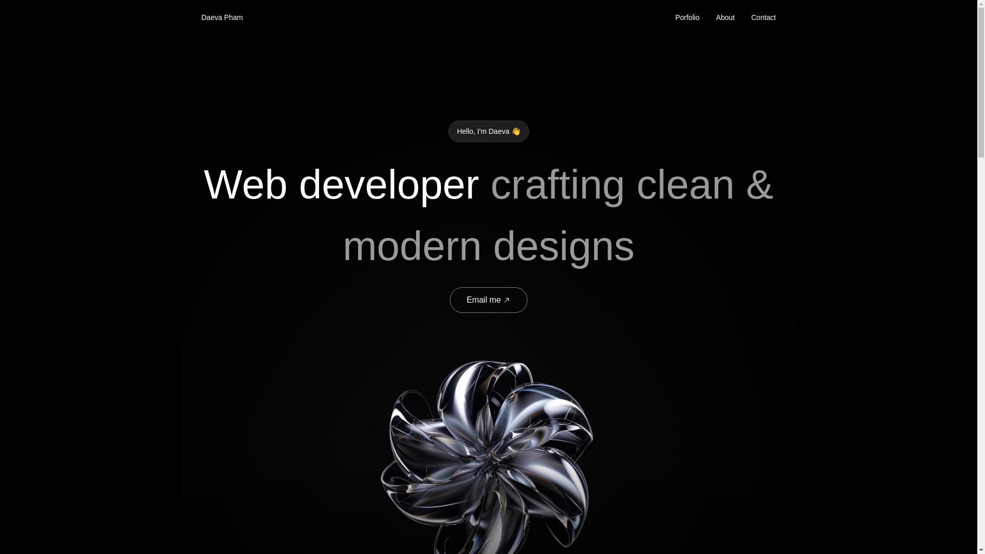 website screenshot of https://daeva.tech/