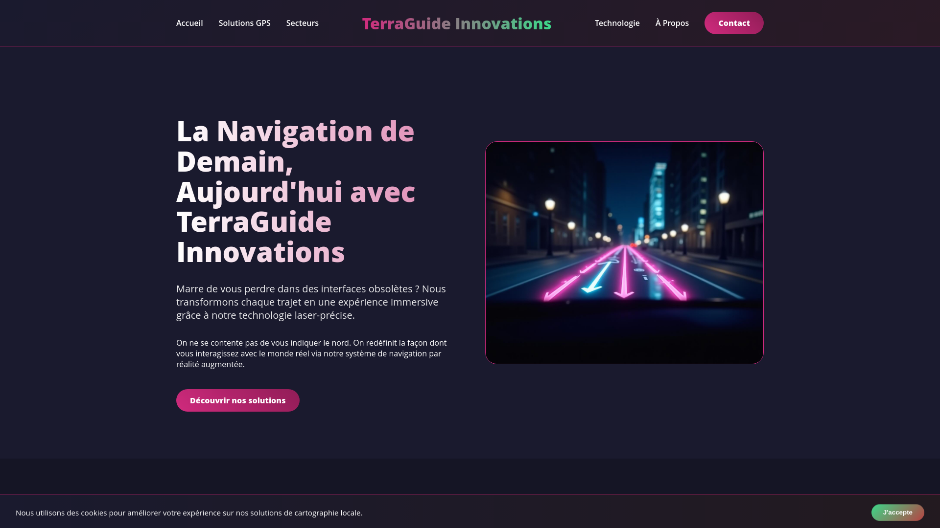 website screenshot of https://dockizelabs.digital
