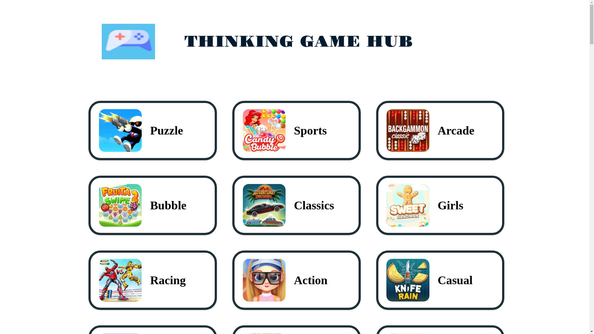website screenshot of https://thinkinggamehub.com/