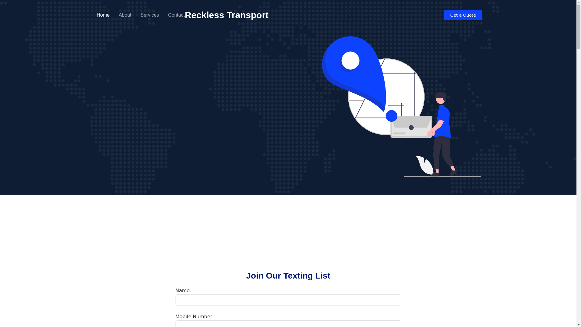 website screenshot of https://reckless-transport.pages.dev/