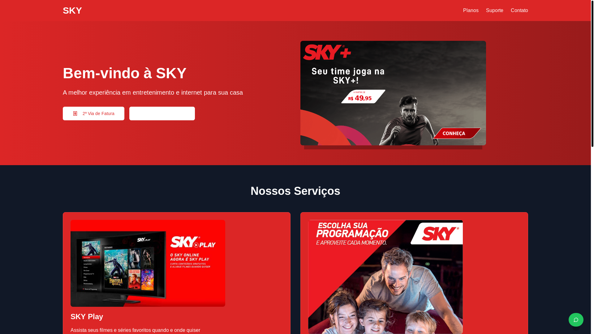website screenshot of https://acessosky.site/