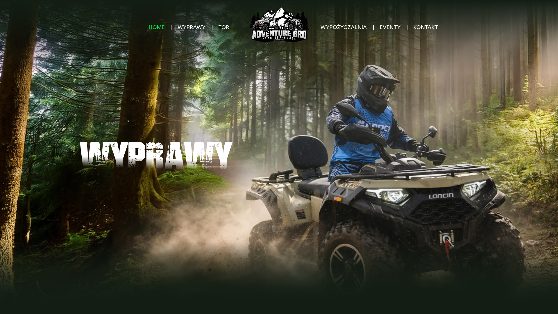 website screenshot of https://adventurebro.pl/