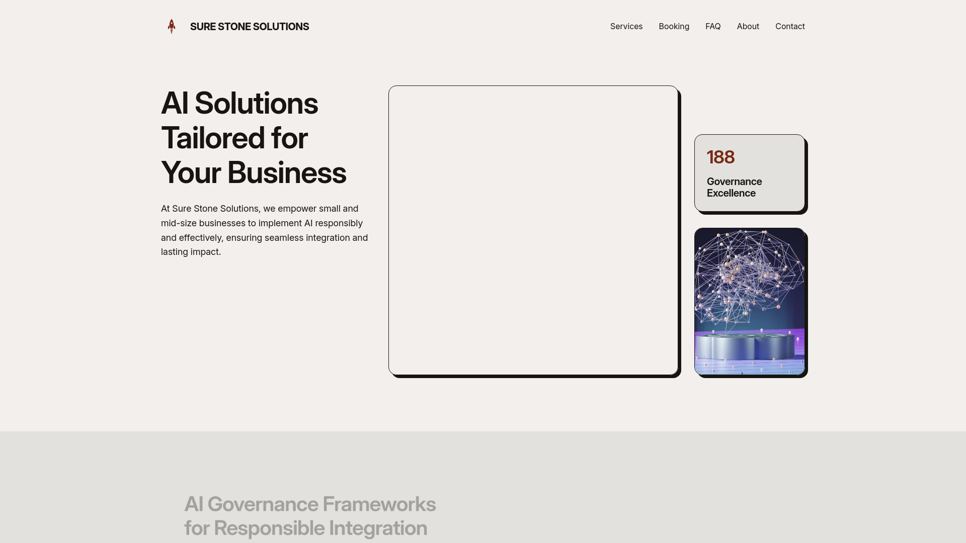website screenshot of https://surestone.org/