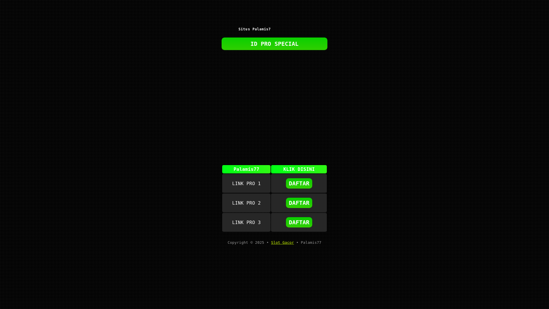 website screenshot of https://palamis77-gacor.pages.dev/