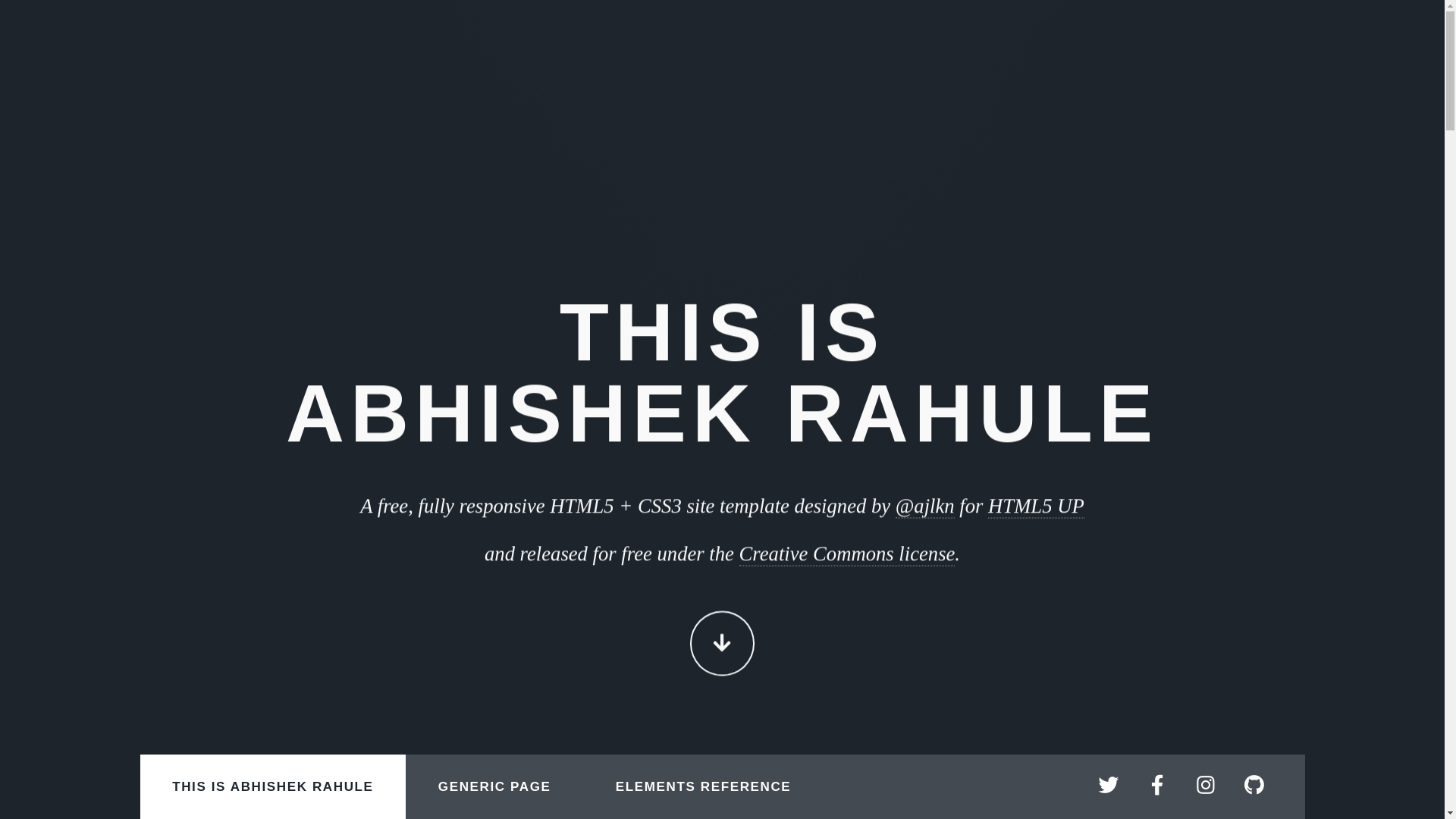 website screenshot of https://abhishekrahule.com/