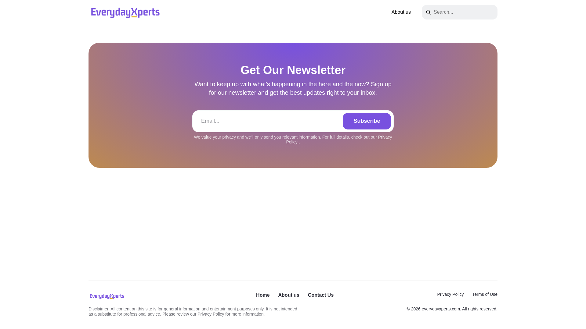 website screenshot of https://save.everydayxperts.com/