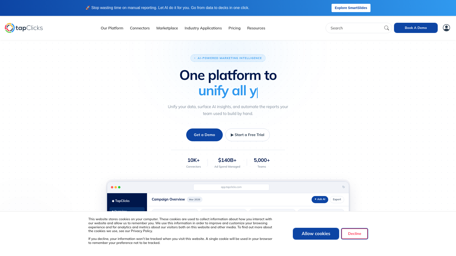 website screenshot of https://tapclicksboostpro.info