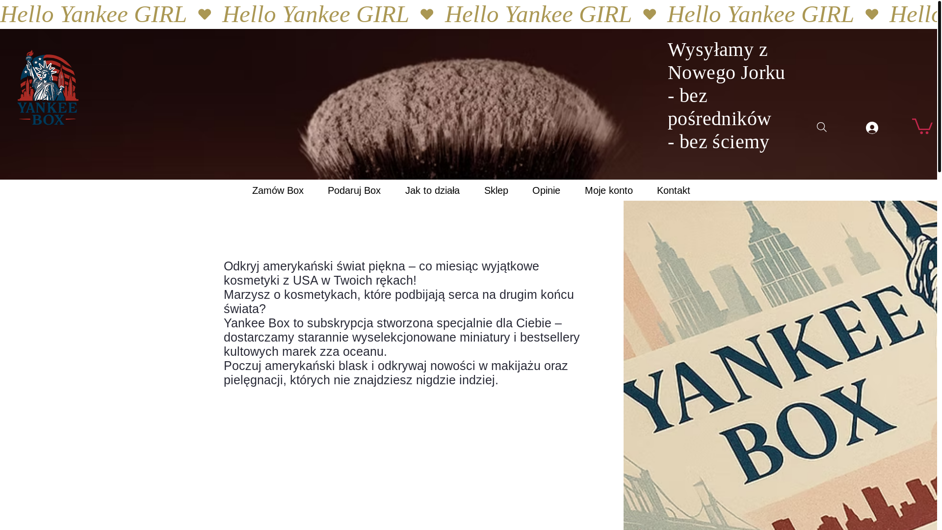 website screenshot of https://yankee-box.com/