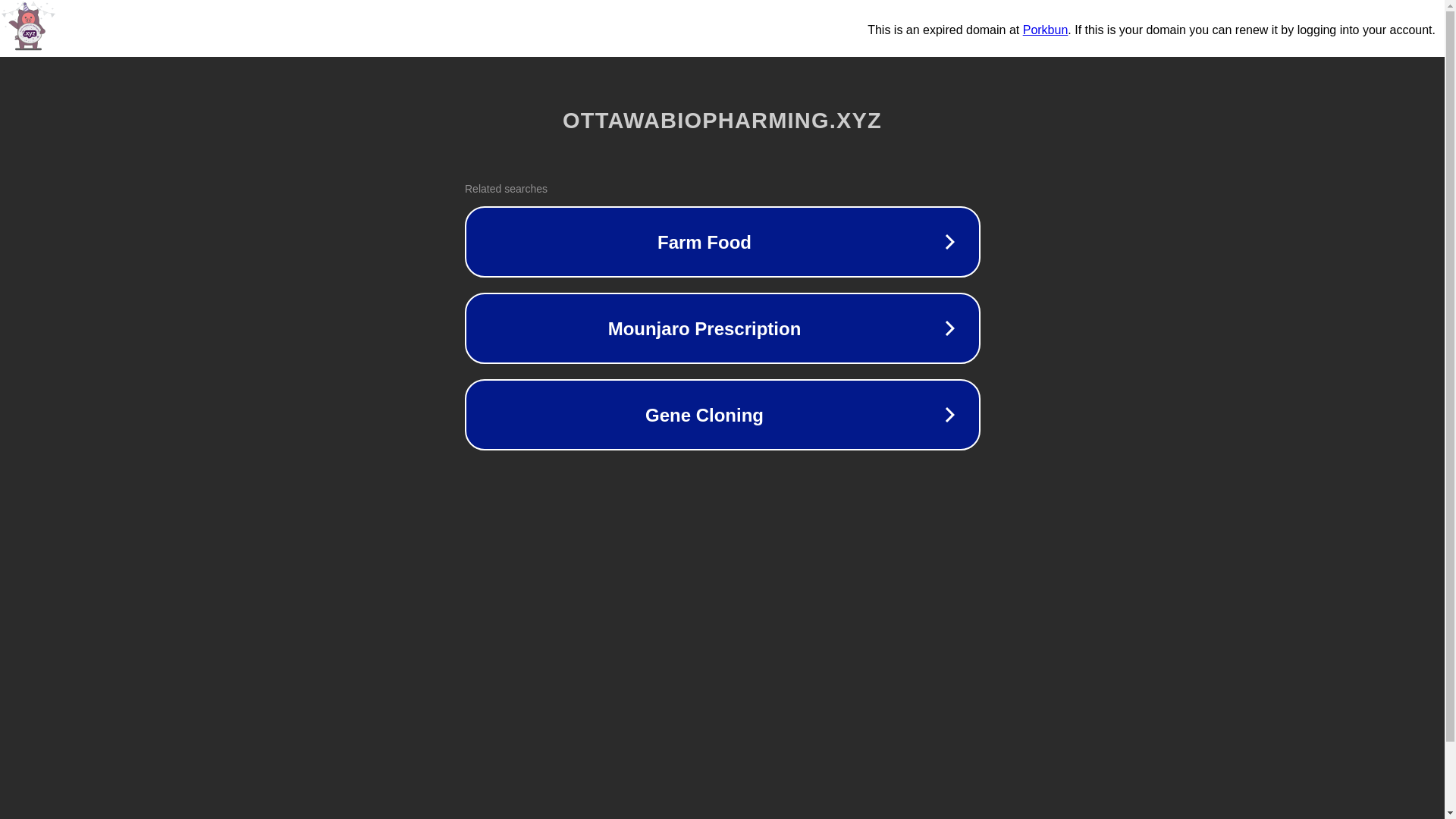 website screenshot of https://ottawabiopharming.xyz/