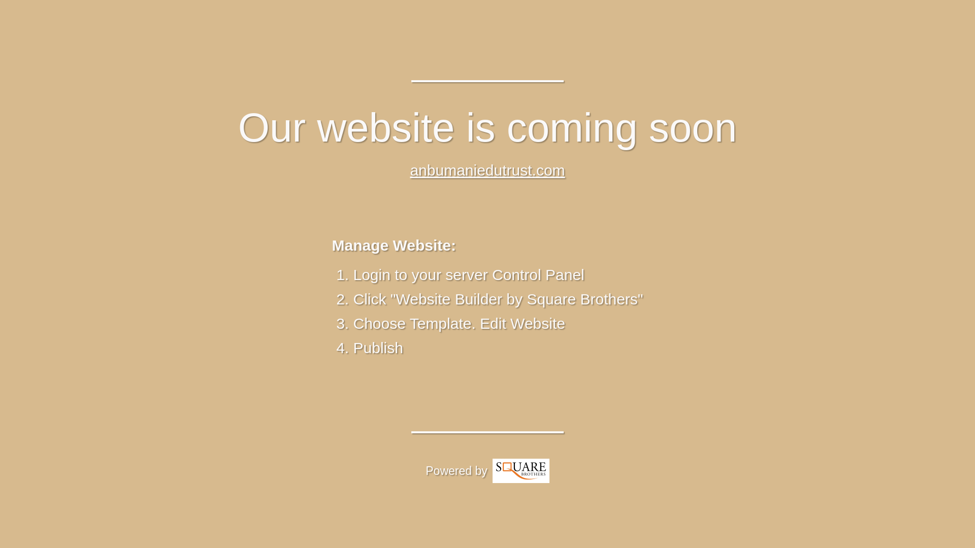 website screenshot of https://anbumaniedutrust.com/