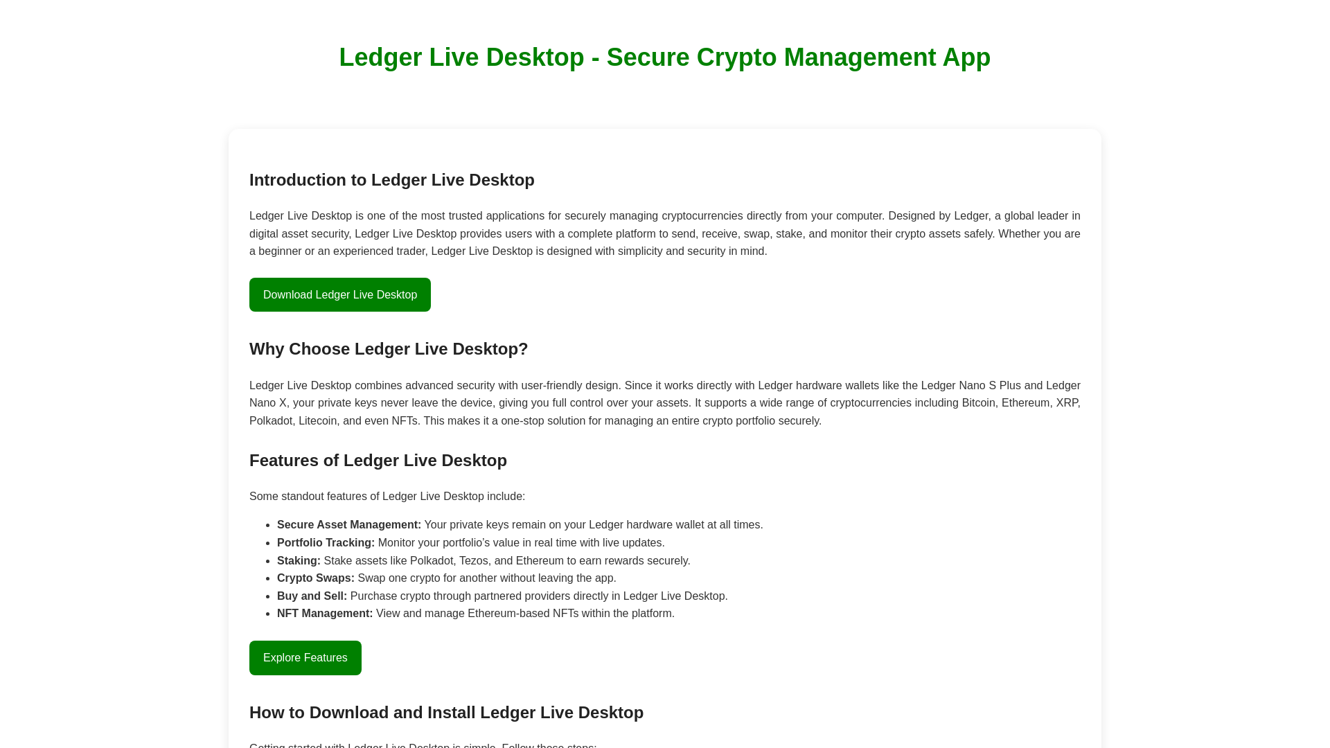 website screenshot of https://ledger-live-desktop-au.pages.dev