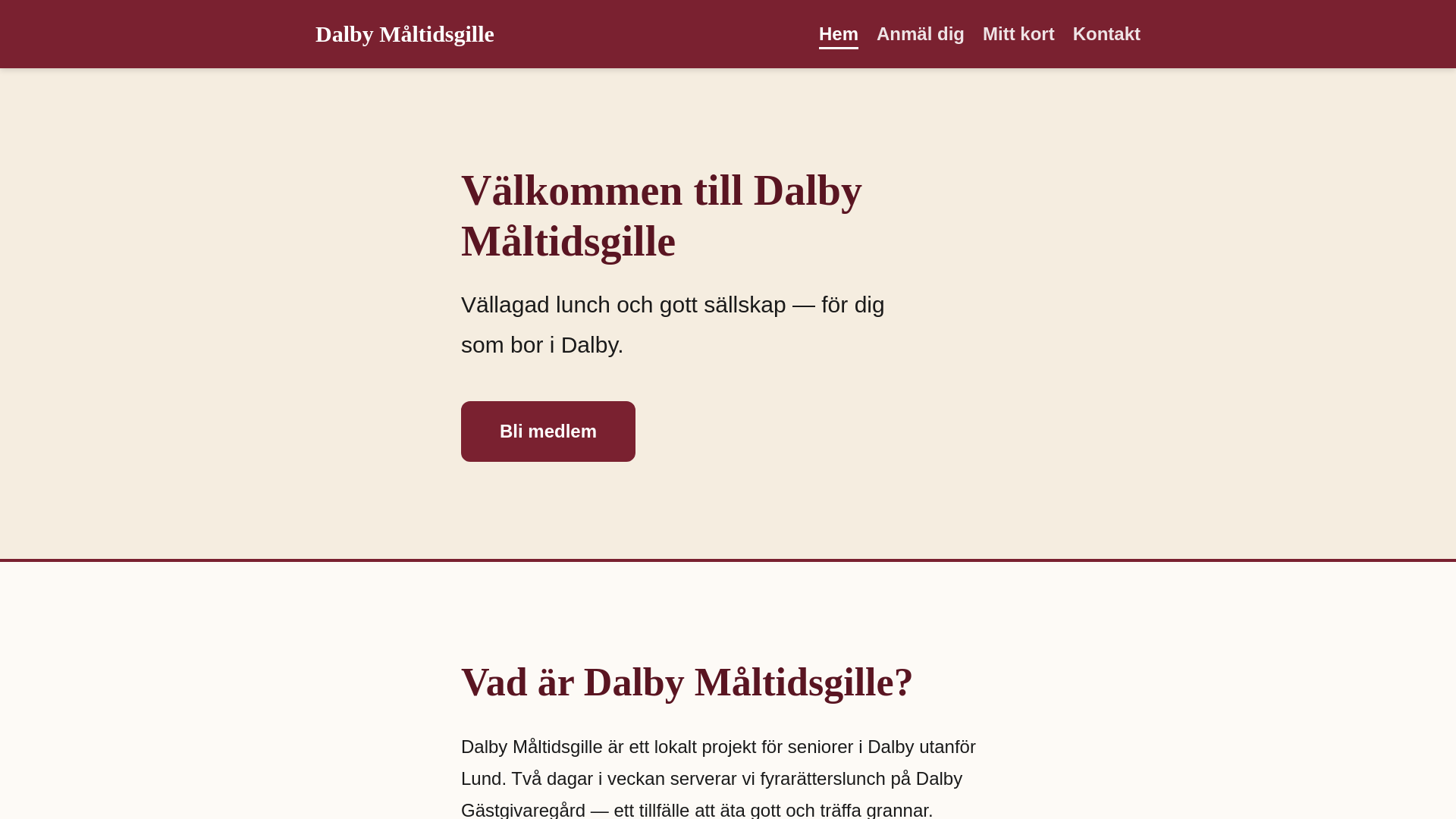 website screenshot of https://dalby-maltidsgille.pages.dev/