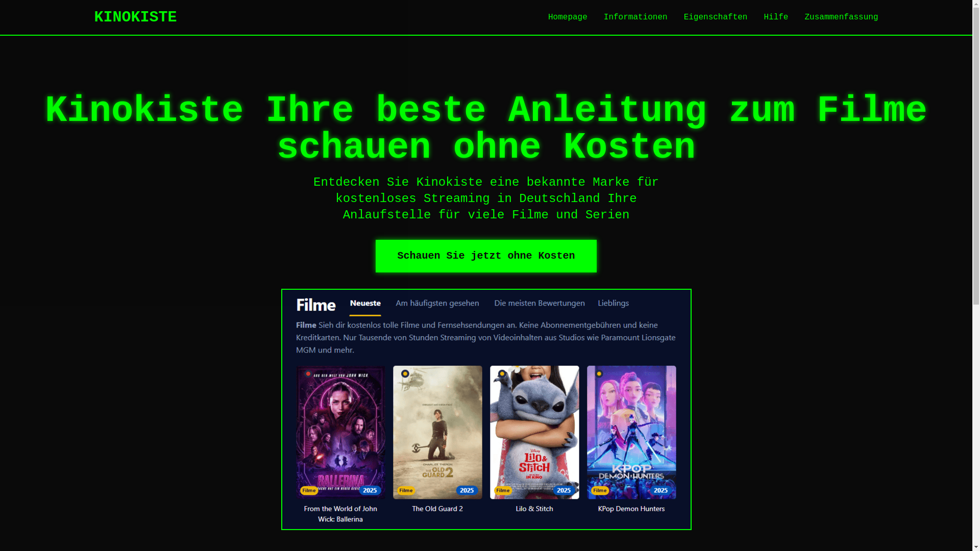 website screenshot of https://kinokiste-2hbm.pages.dev/