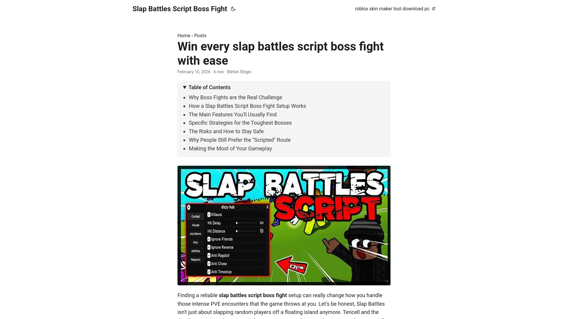website screenshot of https://slap-battles-script-boss-fight.pages.dev/