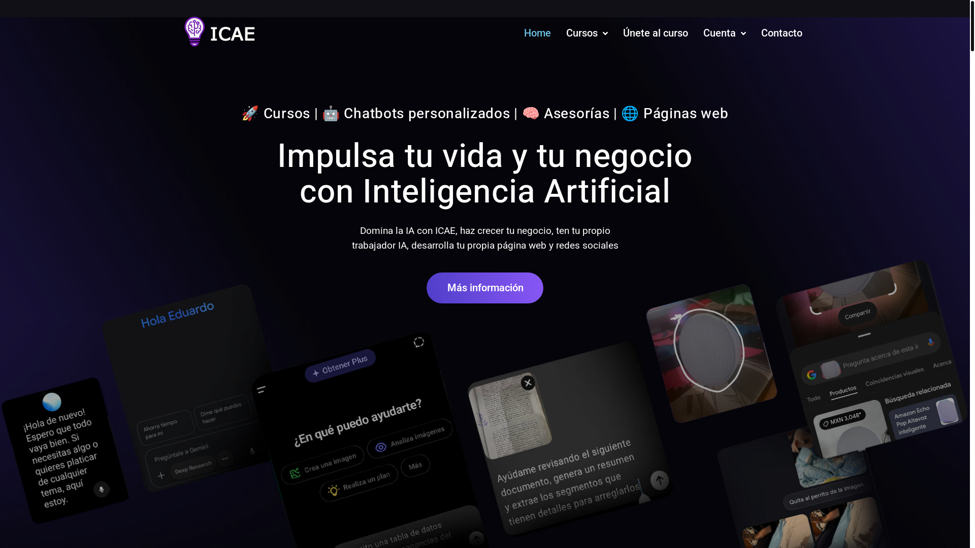 website screenshot of https://aprendiendoia.mx/