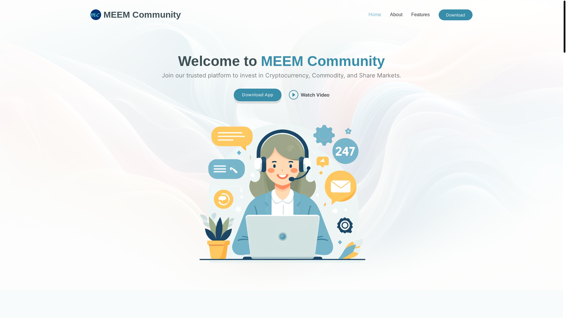 website screenshot of https://meemcommunity.pages.dev/