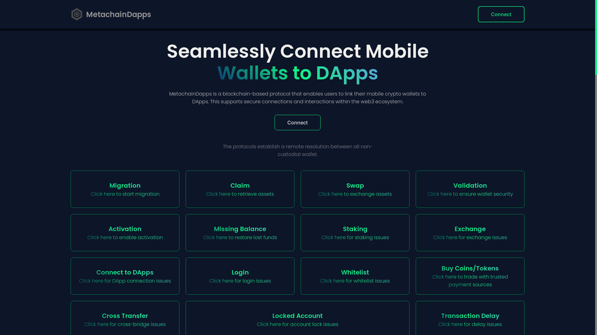 website screenshot of https://dappstackprotocol.pages.dev/