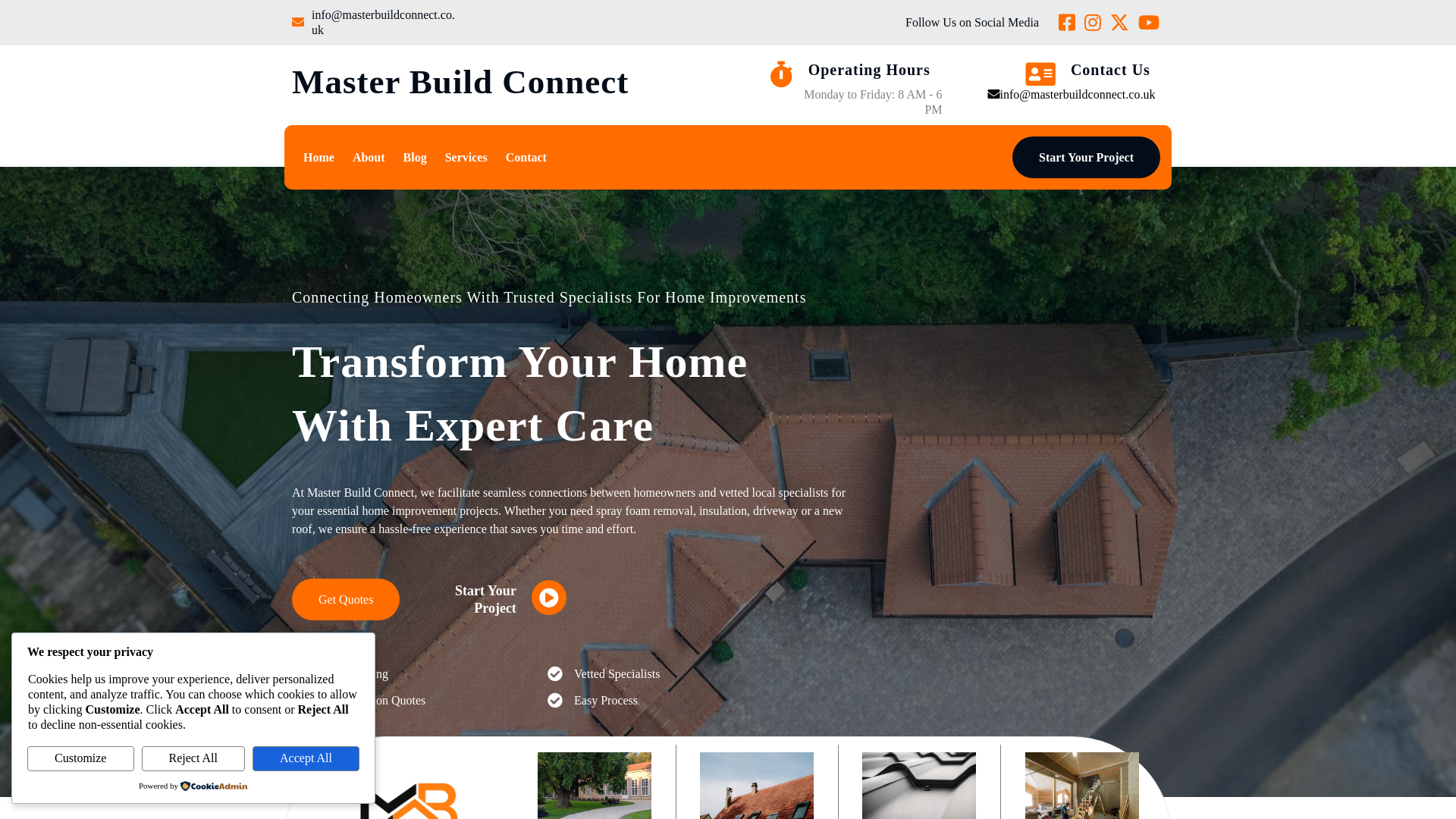 website screenshot of https://mastersbuildconnect.com/
