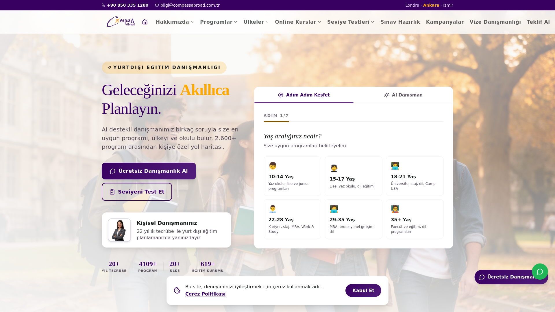 website screenshot of https://compassabroad.pages.dev/