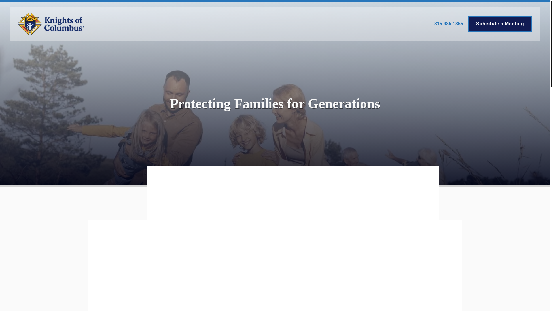 website screenshot of https://kofc-agent-travis-helt.pages.dev/