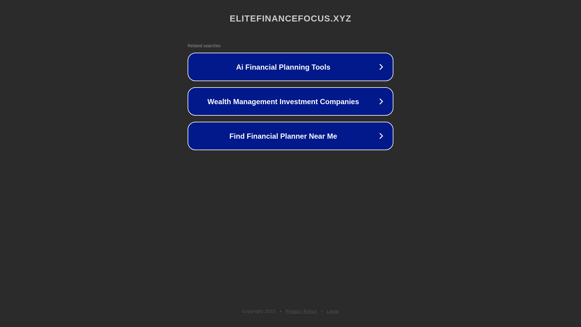 website screenshot of https://elitefinancefocus.xyz/